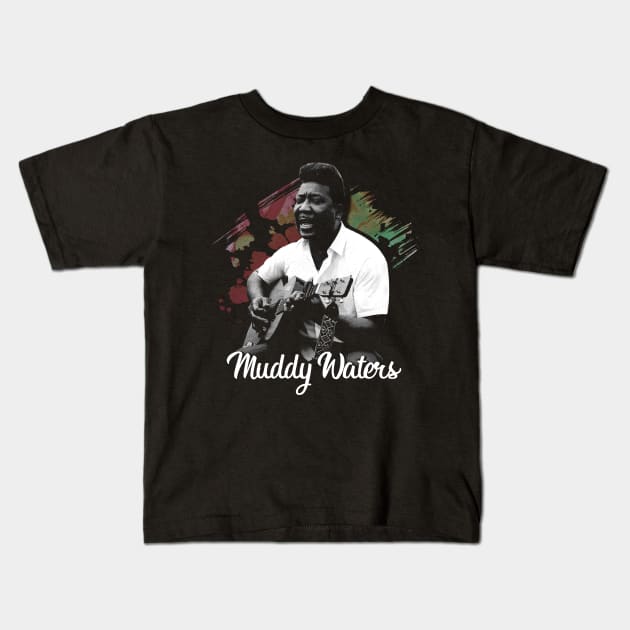 Muddy Waters' Mojo Intimate Musical Portraits Kids T-Shirt by Silly Picture